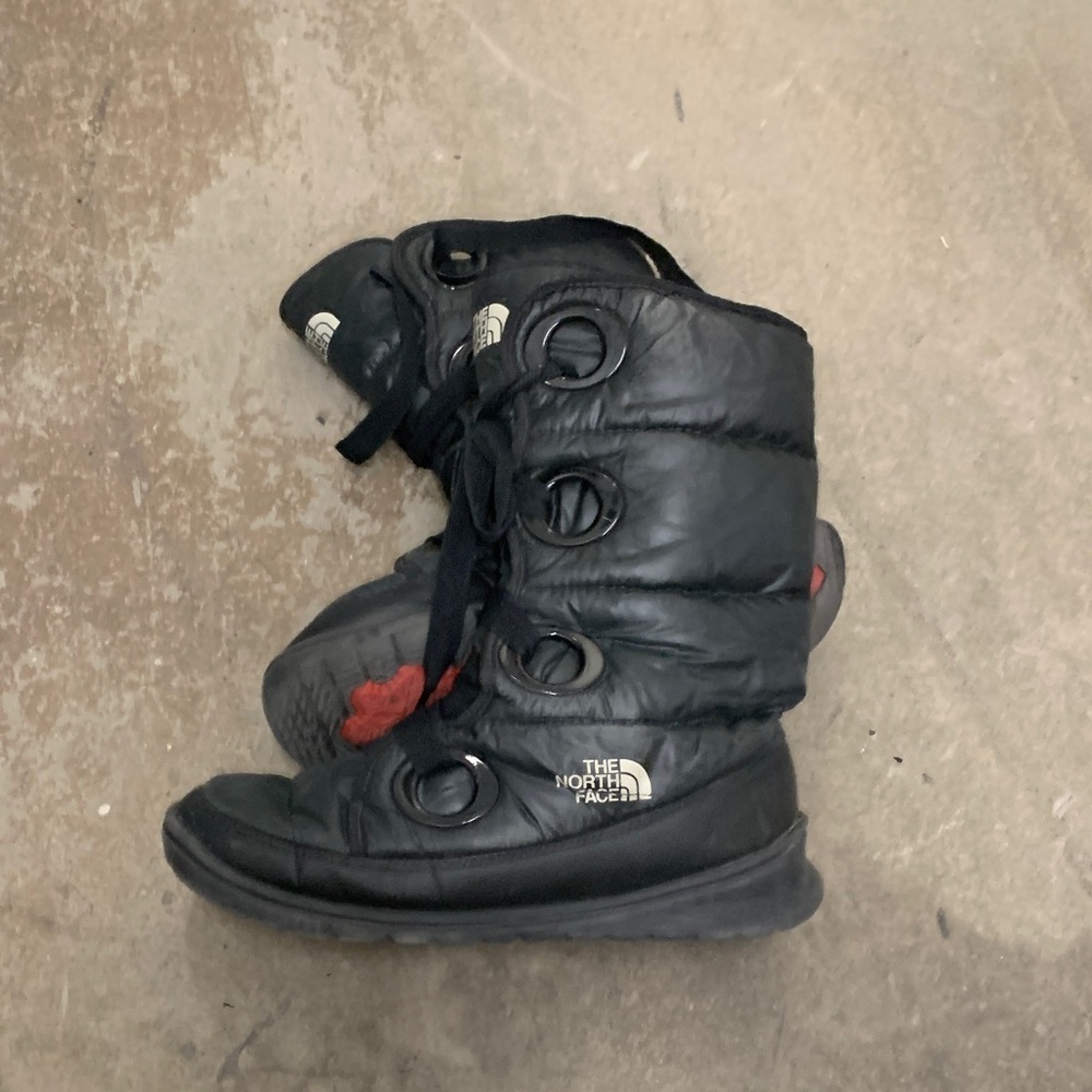 The North Face Black Puffer Boots